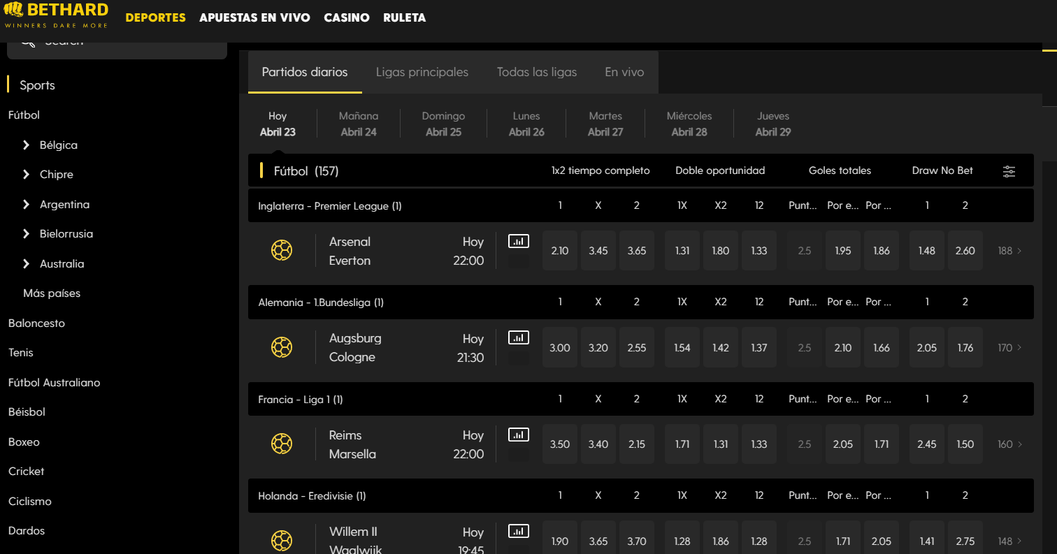 bethard winspark deportivas