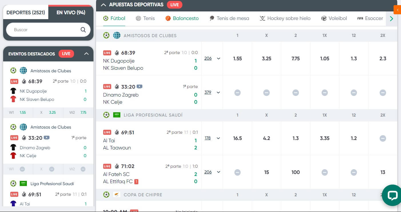 Apuestas deportivas en Ivibet