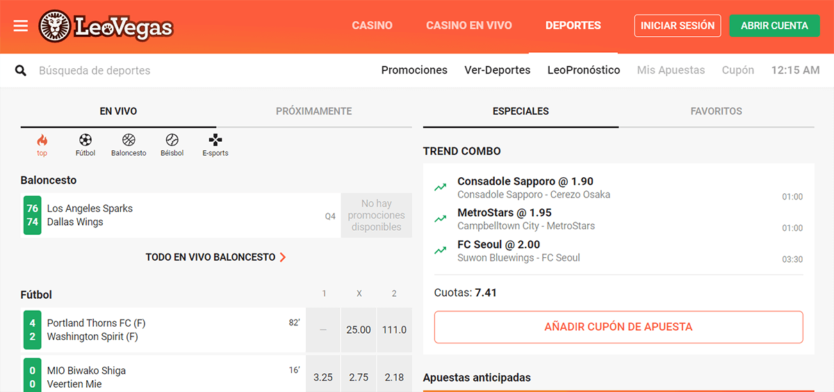 leovegas casa de apuestas