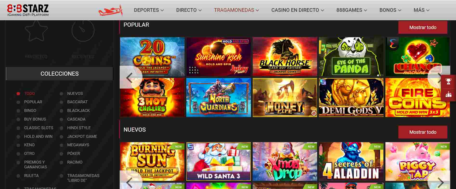 888starz casino juegos