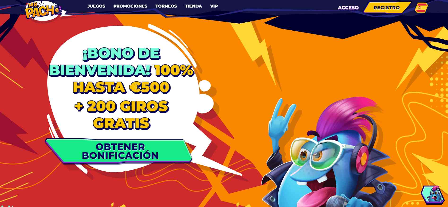 MrPacho Bono de bienvenida