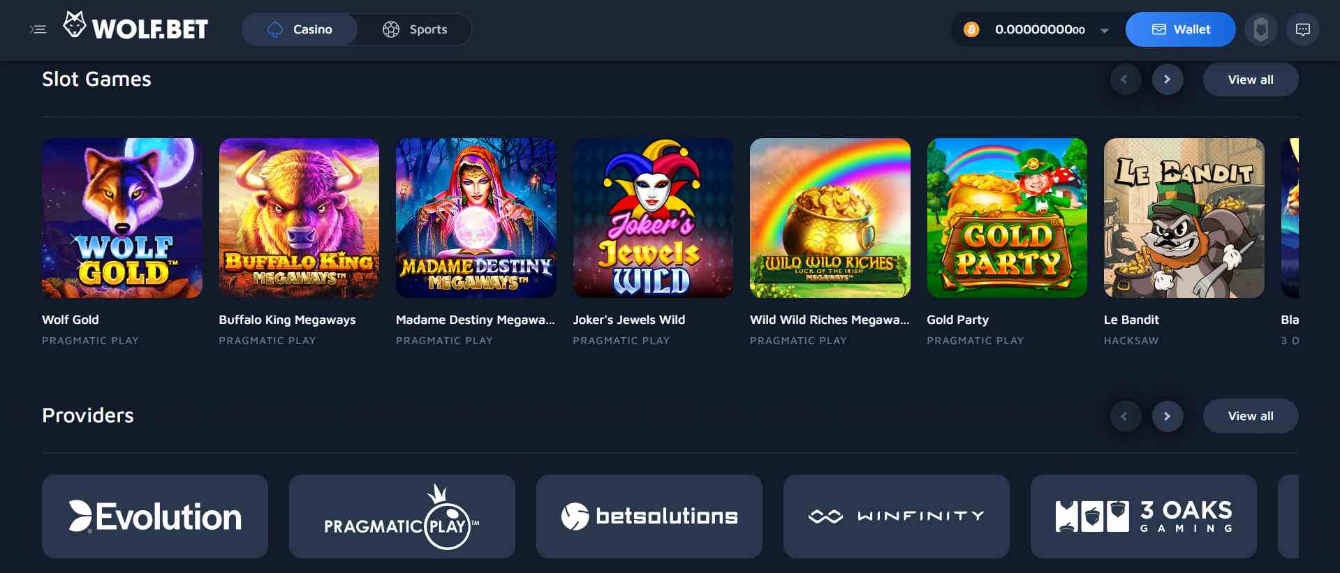 Wolfbet casino