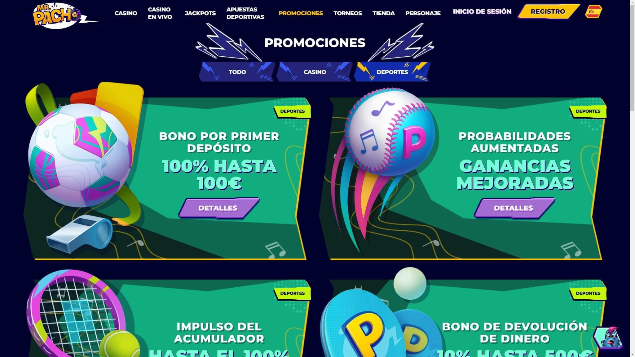 MrPacho Bookmaker Sport Bonuses Spain, apuestaes.tv