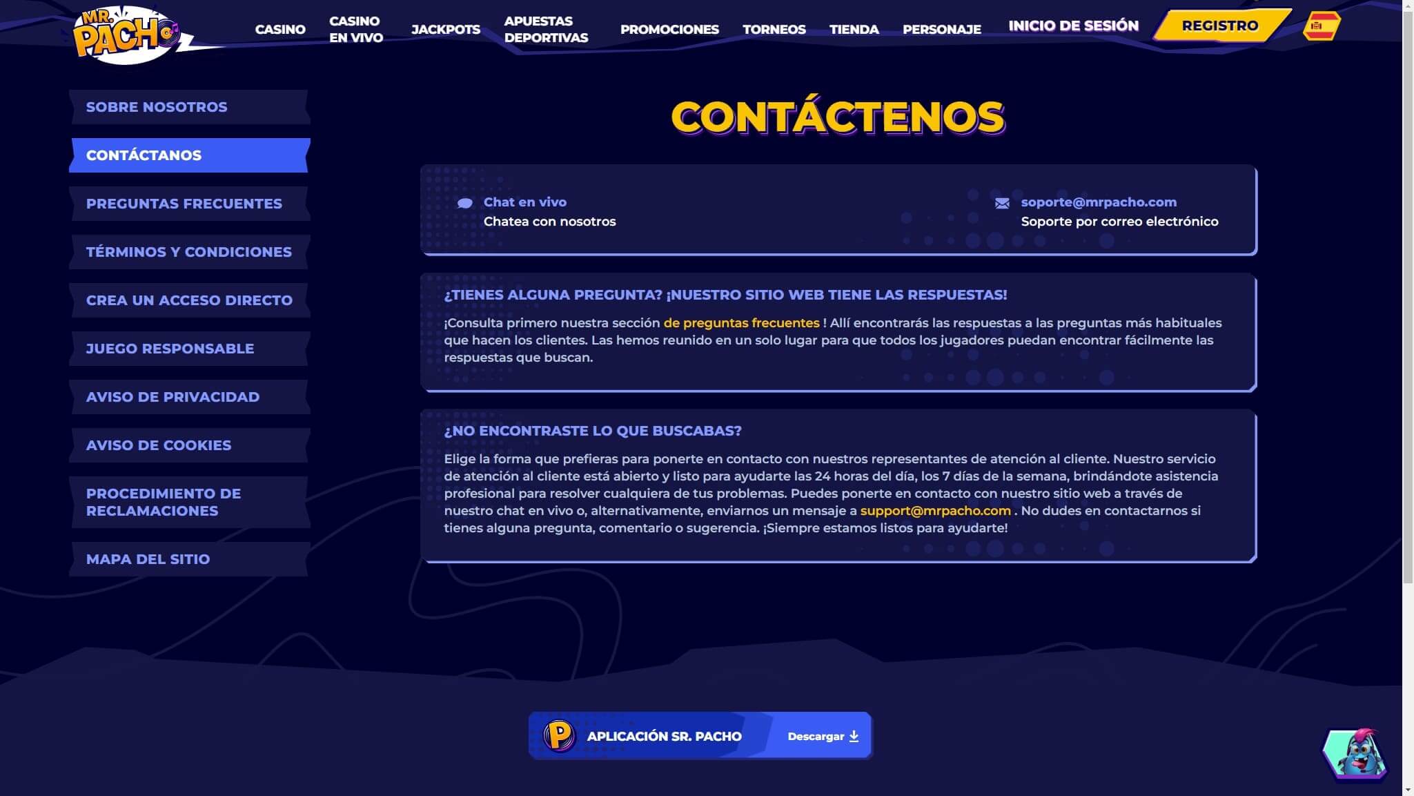 MrPacho Bookmaker Support Spain, apuestaes.tv