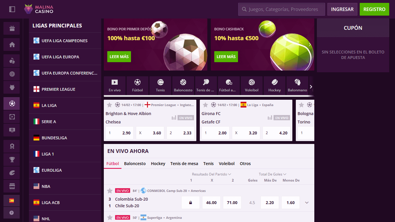 Malina sports